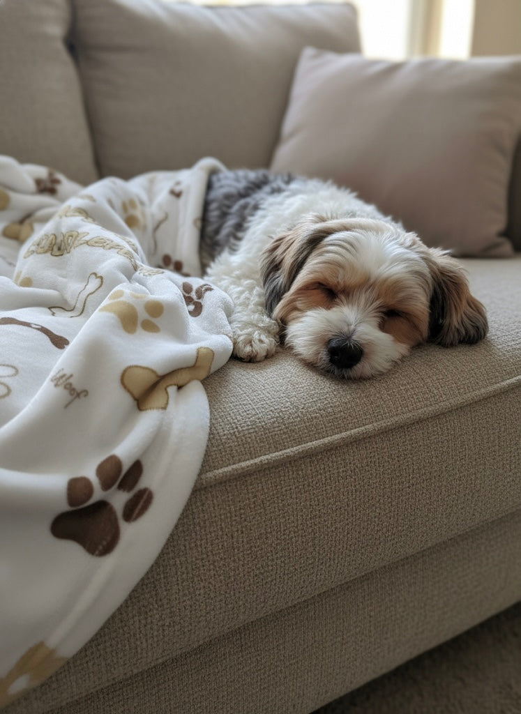 Ultra-Soft Cozy Dog Blanket (30"x40") - Washable Pet Comfort Throw