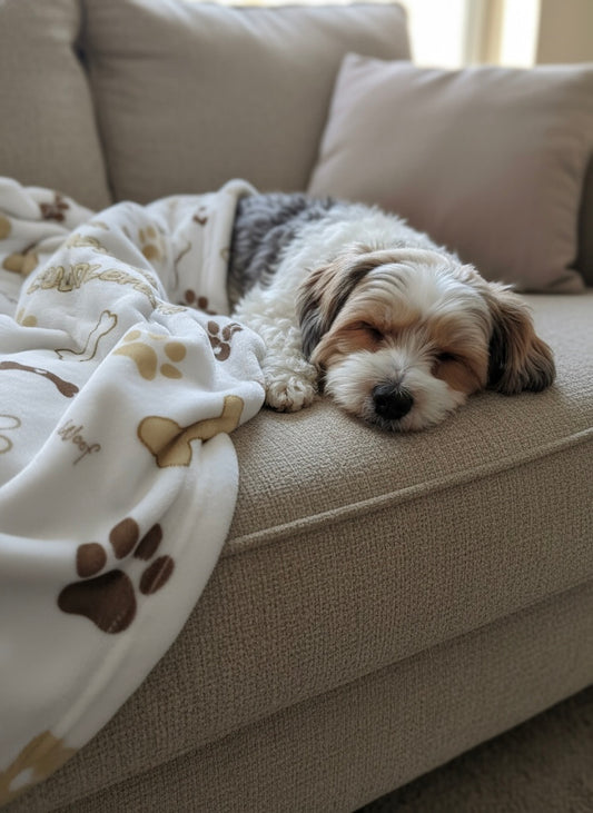 Ultra-Soft Cozy Dog Blanket (30"x40") - Washable Pet Comfort Throw