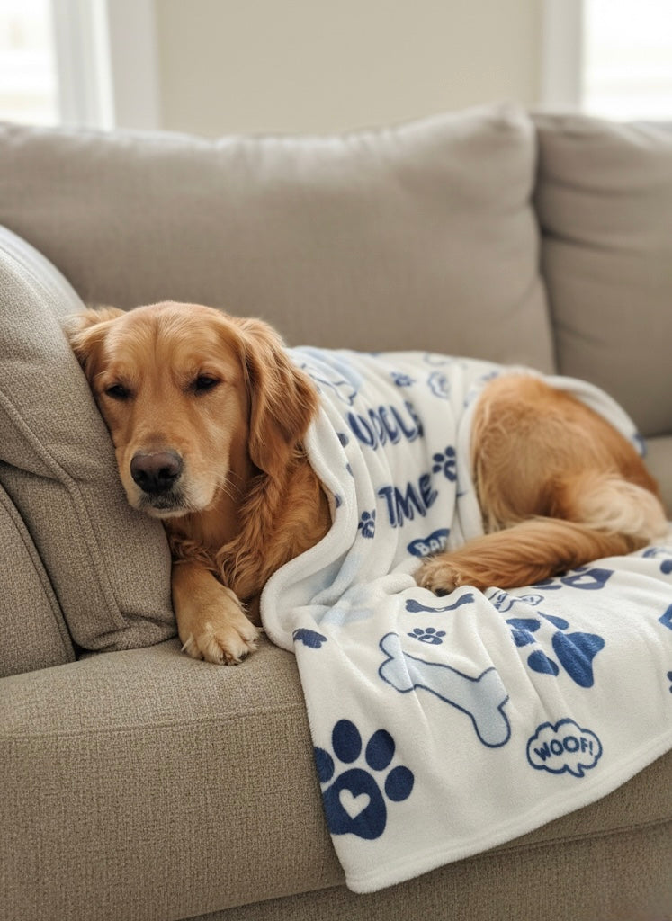 Ultra-Soft Cozy Dog Blanket (30"x40") - Washable Pet Comfort Throw