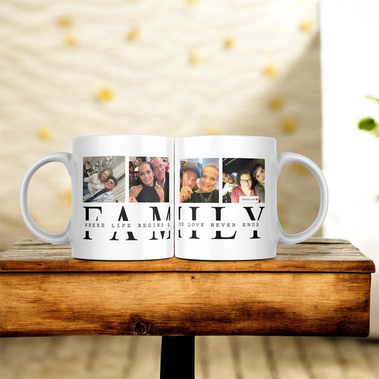 Family Love Mug | Heartfelt Family Coffee Cup | Inspirational Family Ceramic Mug 11oz & 15oz